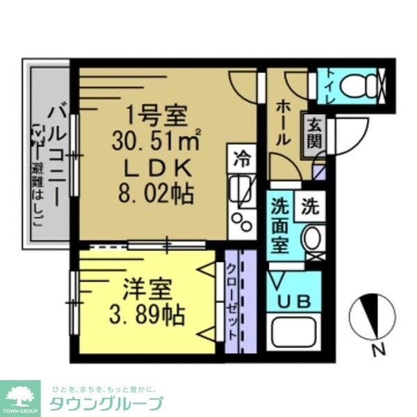 rapa津田沼の物件間取画像