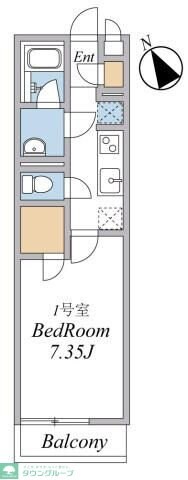 ウィンドテラス大久保IIIの物件間取画像