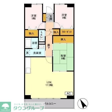 エスポワール八千代の物件間取画像