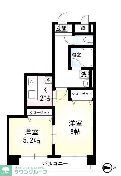 BELLAGIOII(ベラジオII)の物件間取画像