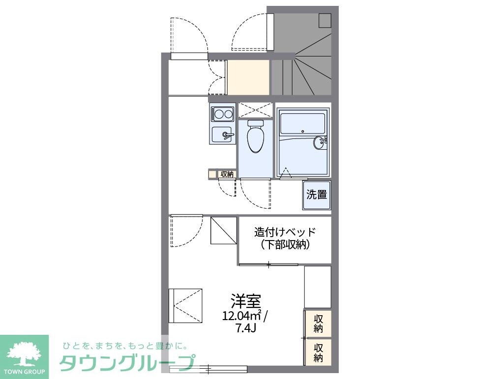 レオパレス昴555Eの物件間取画像
