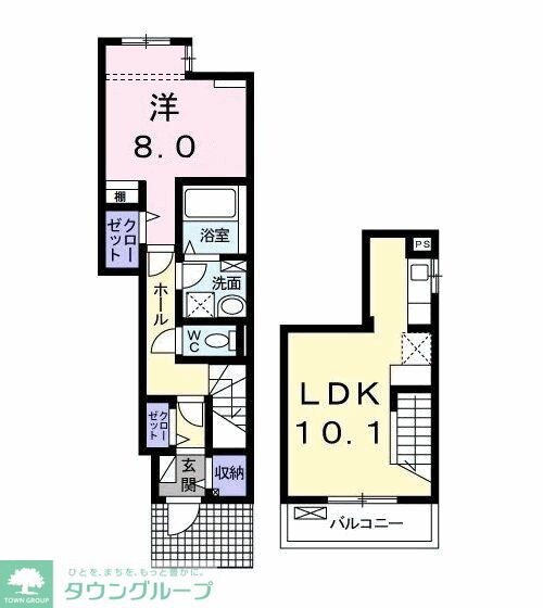 サンヴェール茂原Cの物件間取画像