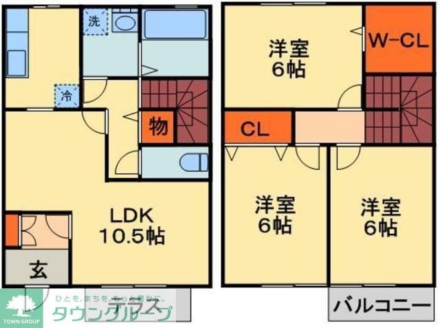 ロイヤルパレスAの物件間取画像