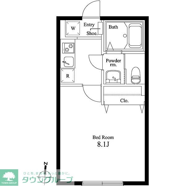 フォレストツインハウスN棟の物件間取画像