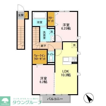ピーノフォーリア 弐番館の物件間取画像