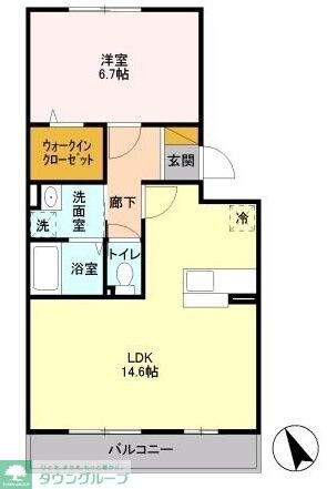 コーポスカイF の物件間取画像