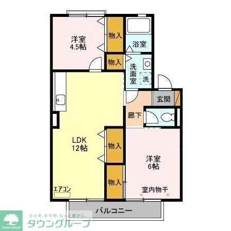 パレドリュンヌの物件間取画像