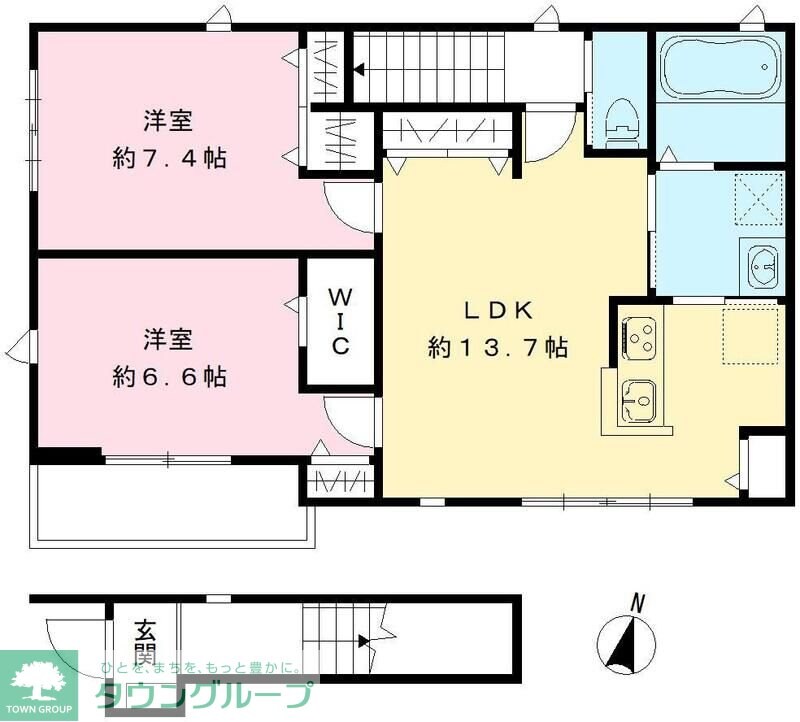 パルティシオンの物件間取画像