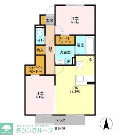 山王NTステージBの物件間取画像