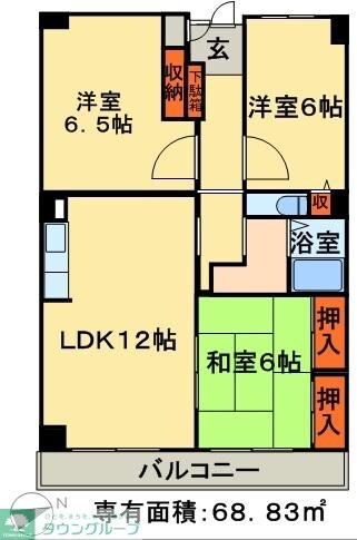 ハーヴェスト本郷の物件間取画像