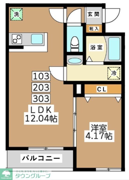 ミリアビタ長洲の物件間取画像