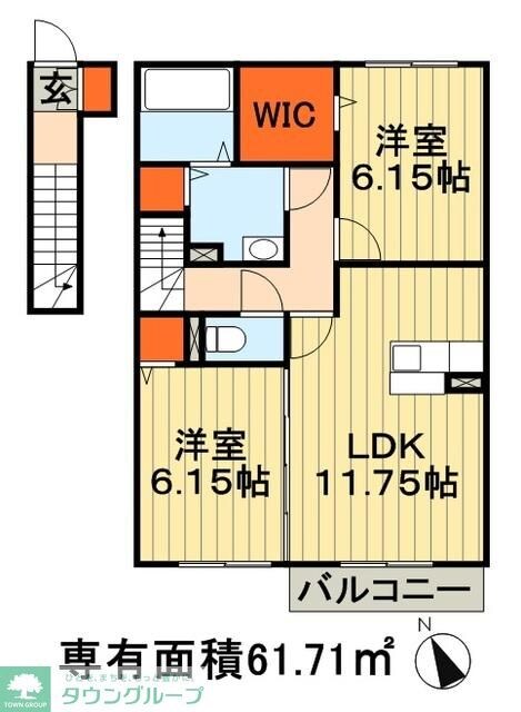 アマービレBの物件間取画像