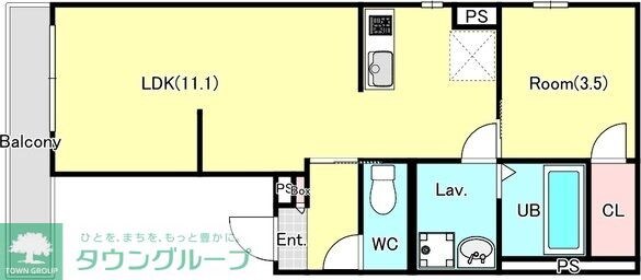 YURION蘇我の物件間取画像