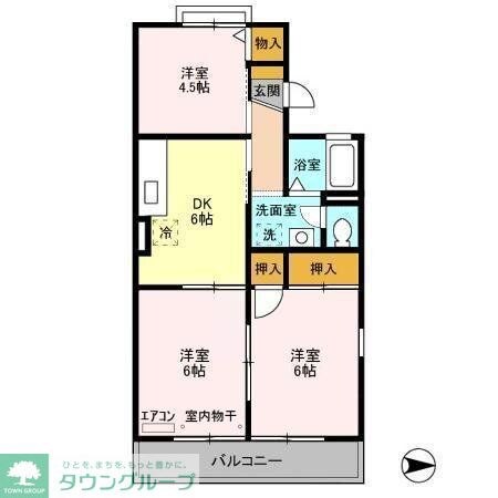 サンカーズの物件間取画像