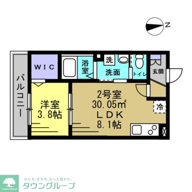 パルブニール浜野の物件間取画像