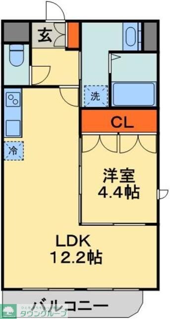 セザン新町の物件間取画像