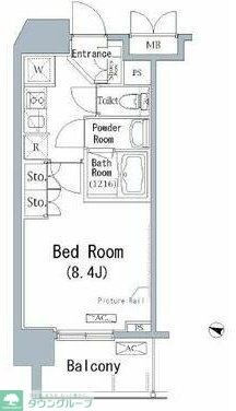 パークアクシス千葉新町の物件間取画像