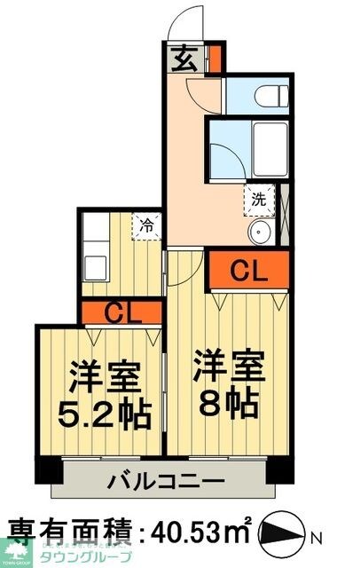 BELLAGIOIIの物件間取画像