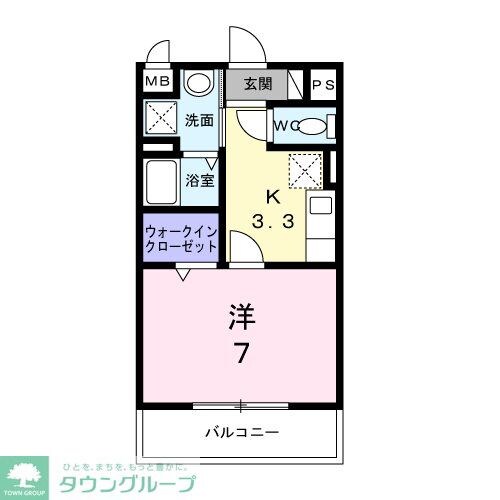 ヴィラージュの物件間取画像