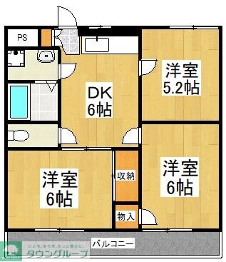 グリーンヒル高橋の物件間取画像