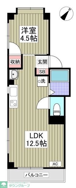 マルスハイツ大原の物件間取画像