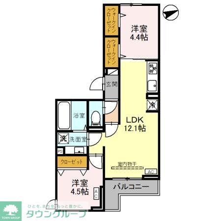 D-Sereno東田町IIの物件間取画像