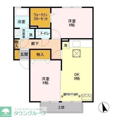 グランドゥールAの物件間取画像