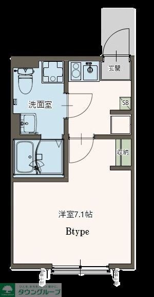 Agrande Tsuruse(エイグラン鶴瀬)の物件間取画像