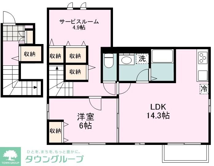 アムール ベルフルールの物件間取画像