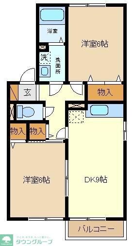 オードリー・モア参番館の物件間取画像