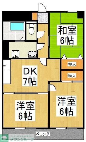 サングリーンハイツの物件間取画像