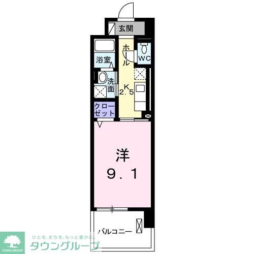 プラシードの物件間取画像