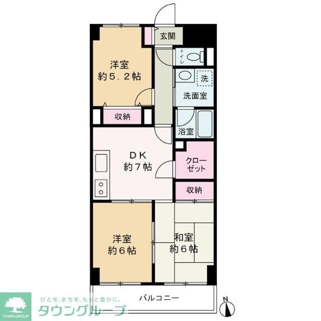 タカーラ・ハーヴェスト壱番館の物件間取画像