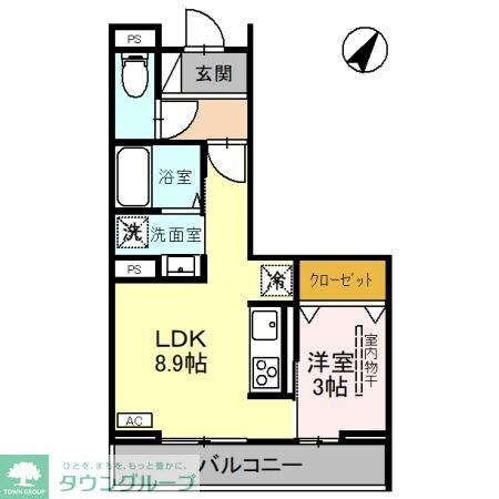 D-Sereno弥生の物件間取画像