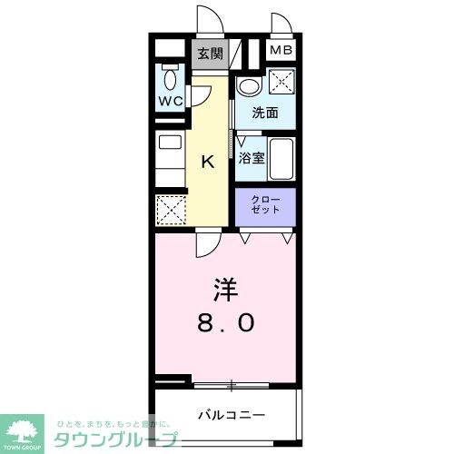 ドゥー・アヴェニールの物件間取画像