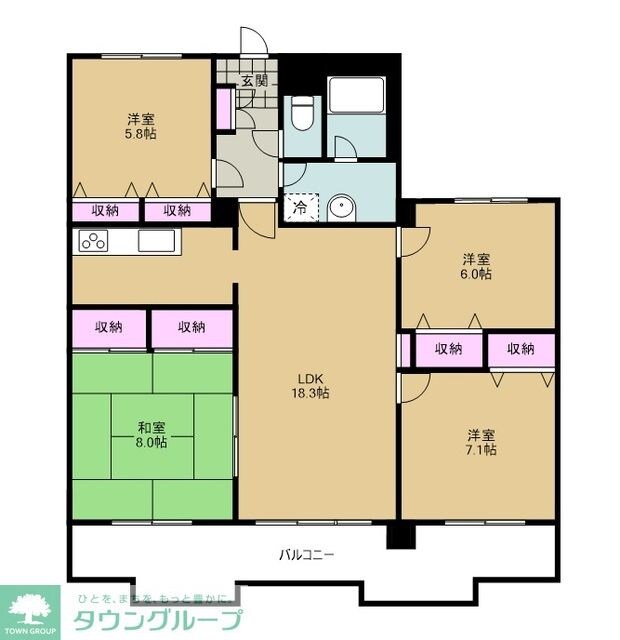 プリメール石神井の物件間取画像