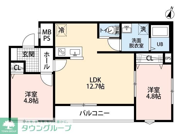 リーブルファイン新座大和田IIの物件間取画像
