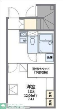 レオパレス山茶花の物件間取画像