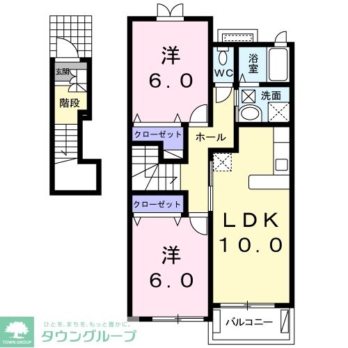 メゾン・アルモニーB棟の物件間取画像