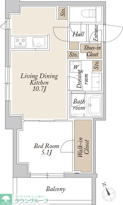 ORSUS新江古田の物件間取画像