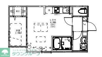 KEIAI RESIDENCE 久米川IIの物件間取画像
