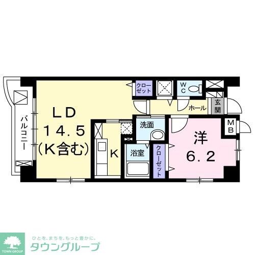 グランツ モーデの物件間取画像