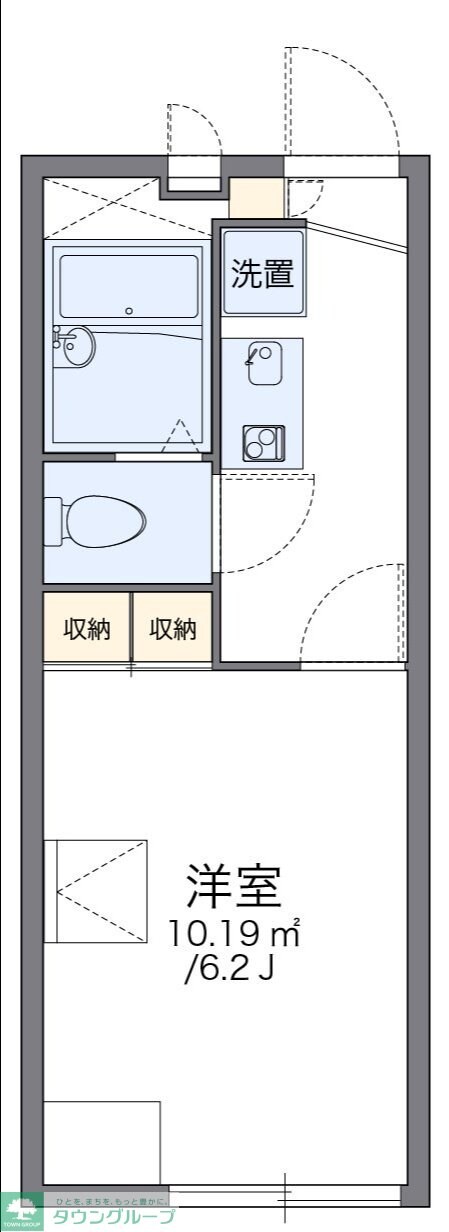 レオパレスピースアベニューの物件間取画像