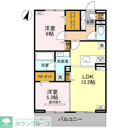 Koaひばりヶ丘の物件間取画像