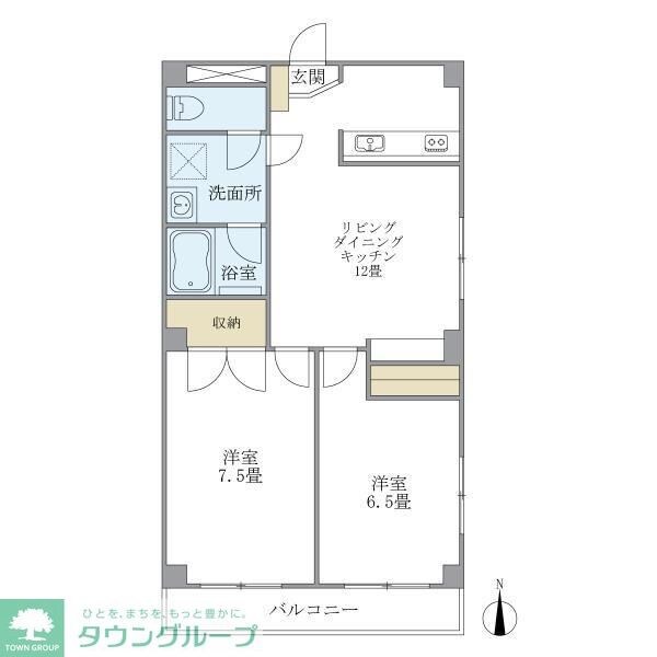 第一ハイム曙の物件間取画像