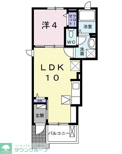 グランクレールAの物件間取画像