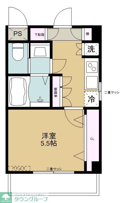 塩野第2ビルの物件間取画像