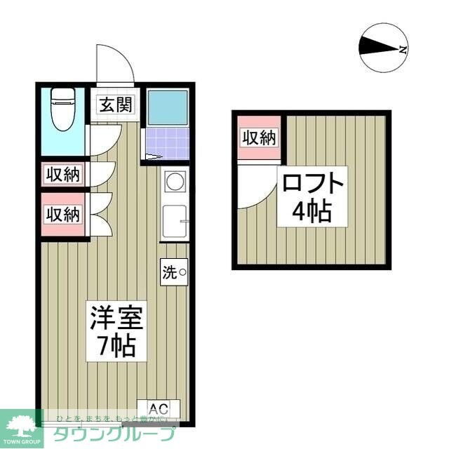 メゾンササキの物件間取画像