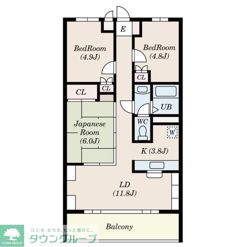グランドール一橋学園Iの物件間取画像