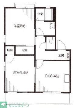 ディアコート A棟の物件間取画像